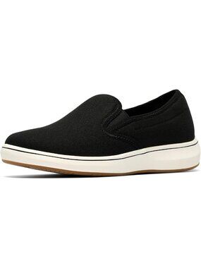 Black Canvas Women's Loafers - Comfortable Slip-On Shoes for Everyday Wear